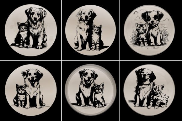 Cat Dog Silhouette Craft Vector: Embroidery Review