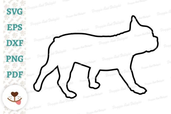 Frenchie Outline Svg Png Dxf Cut File: Real Project Testing