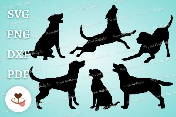Labrador Svg Silhouette Bundle