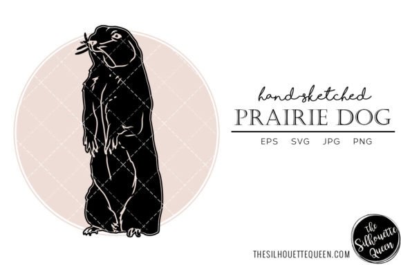 Prairie Dog Sketch Vector Review for Embroidery
